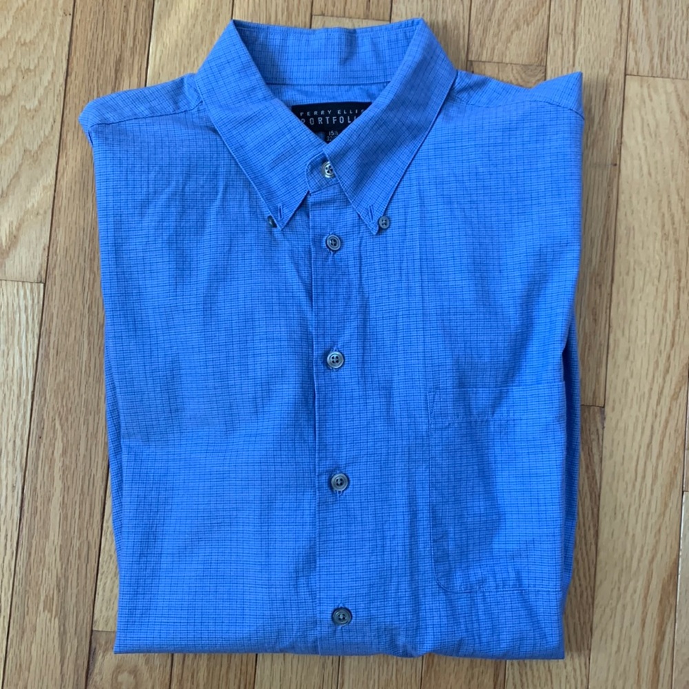 Perry Ellis Long Sleeve Button Down